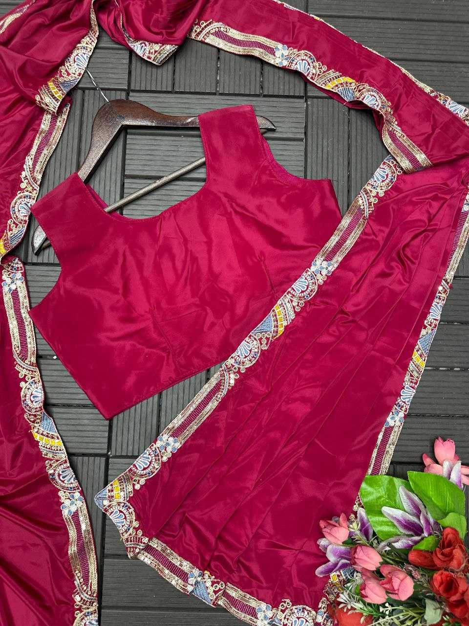 Heavy Crepe   Ready To Wear Party Wear Saree With Jacket