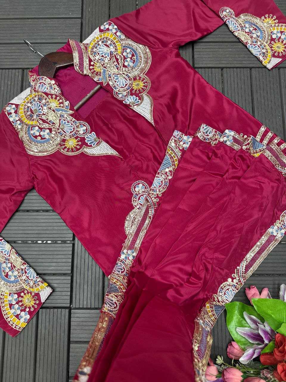 Heavy Crepe   Ready To Wear Party Wear Saree With Jacket