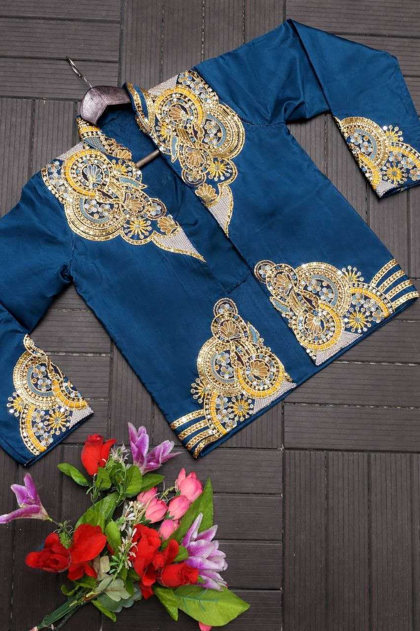 Heavy Crepe   Ready To Wear Party Wear Saree With Jacket