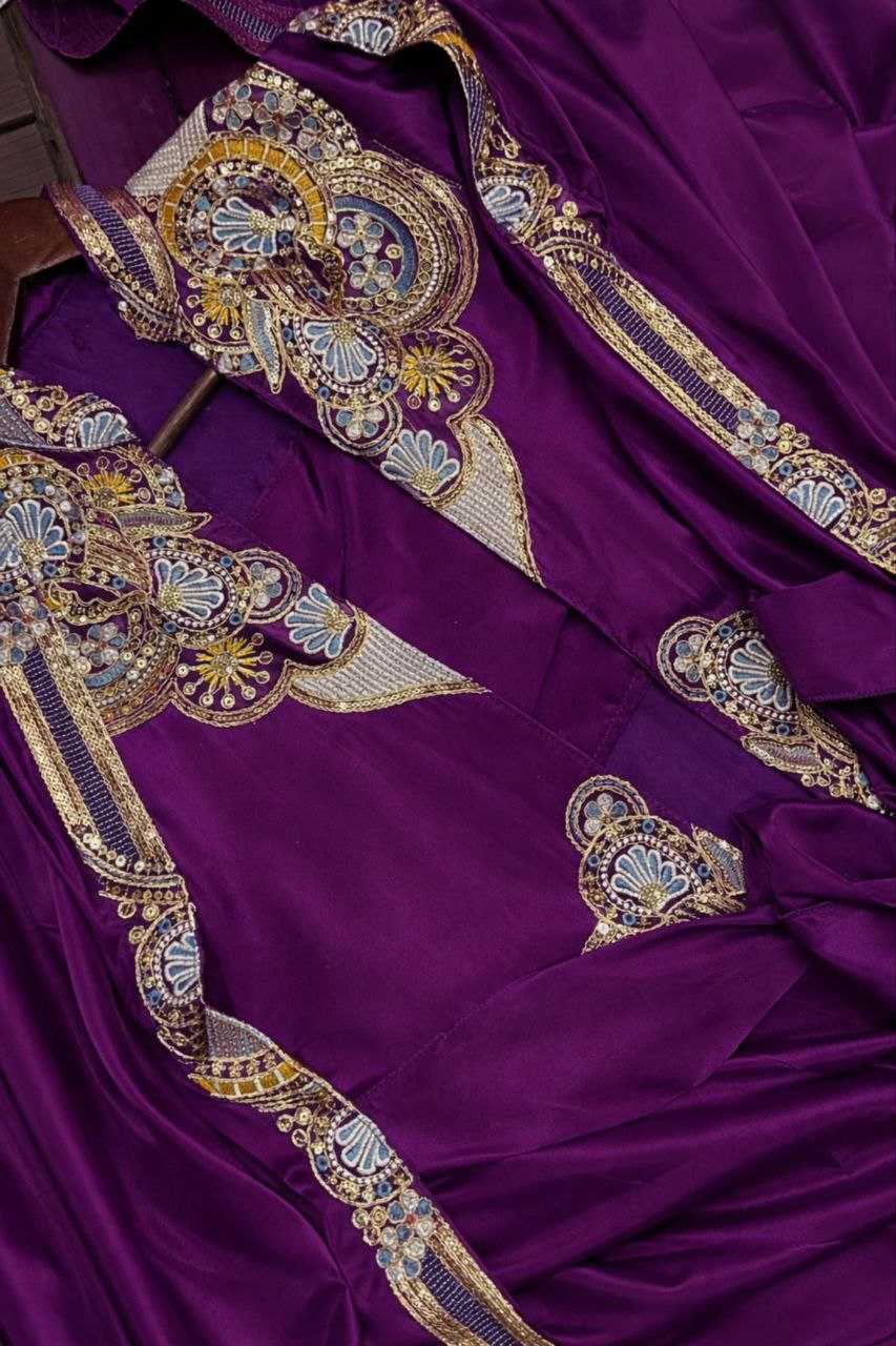 Heavy Crepe   Ready To Wear Party Wear Saree With Jacket