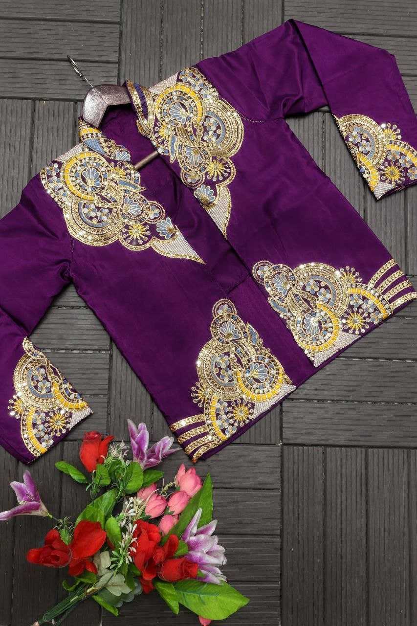 Heavy Crepe   Ready To Wear Party Wear Saree With Jacket