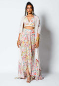 Heavy Crepe   Dhoti Salwar Suit Embroidered  Indo Western  Dress