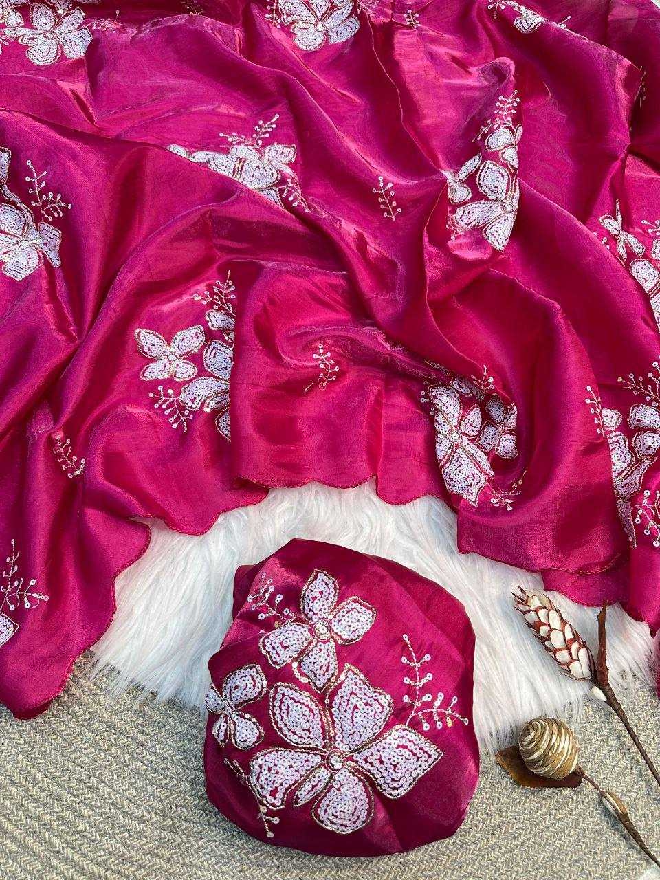 Jimmy Choo Party Wear Embroidered  Butta Sarees