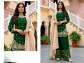 Jimmy Choo Fabric Designer Palazzo Suit | Wedding & Festive Luxury Ethnic Wear | 3-Piece Fully Stitched | M to XXL