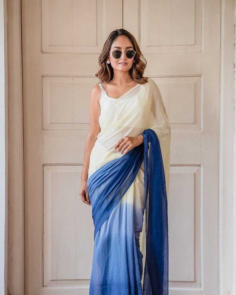 Linen  Designer Party Wear Lightweight Saree