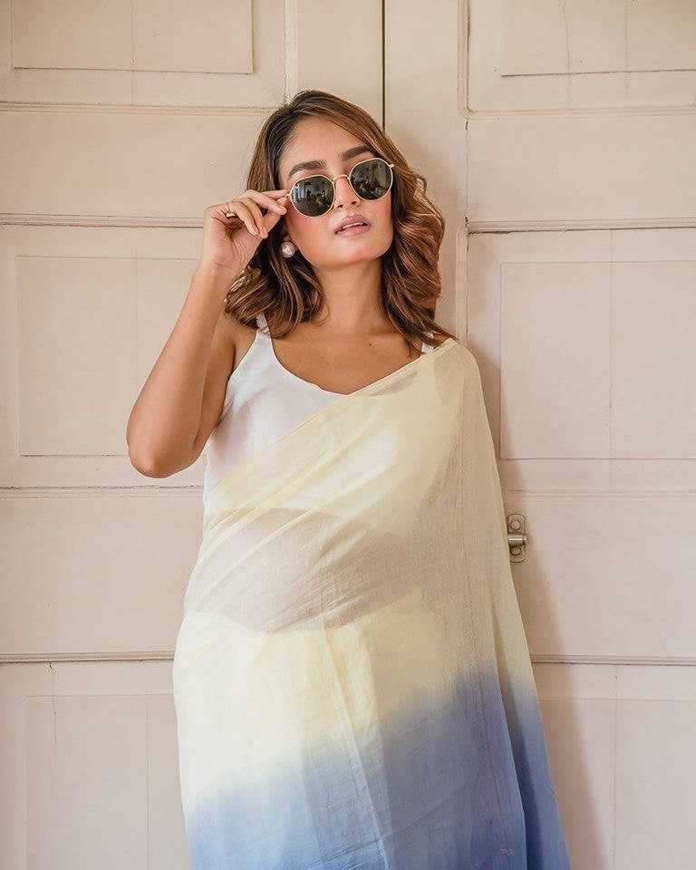 Linen  Designer Party Wear Lightweight Saree