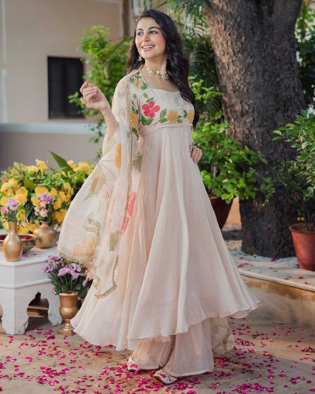 Muslin Printed Designer Palazzo Suit | Breathable Comfort & Vibrant Print | 3-Piece Fully Stitched Ethnic Wear | M to XXL
