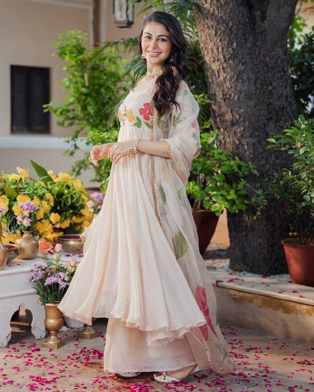 Muslin Printed Designer Palazzo Suit | Breathable Comfort & Vibrant Print | 3-Piece Fully Stitched Ethnic Wear | M to XXL