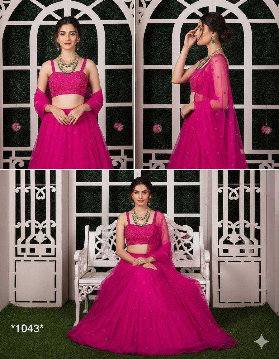 Fancy Net Wedding Lehenga