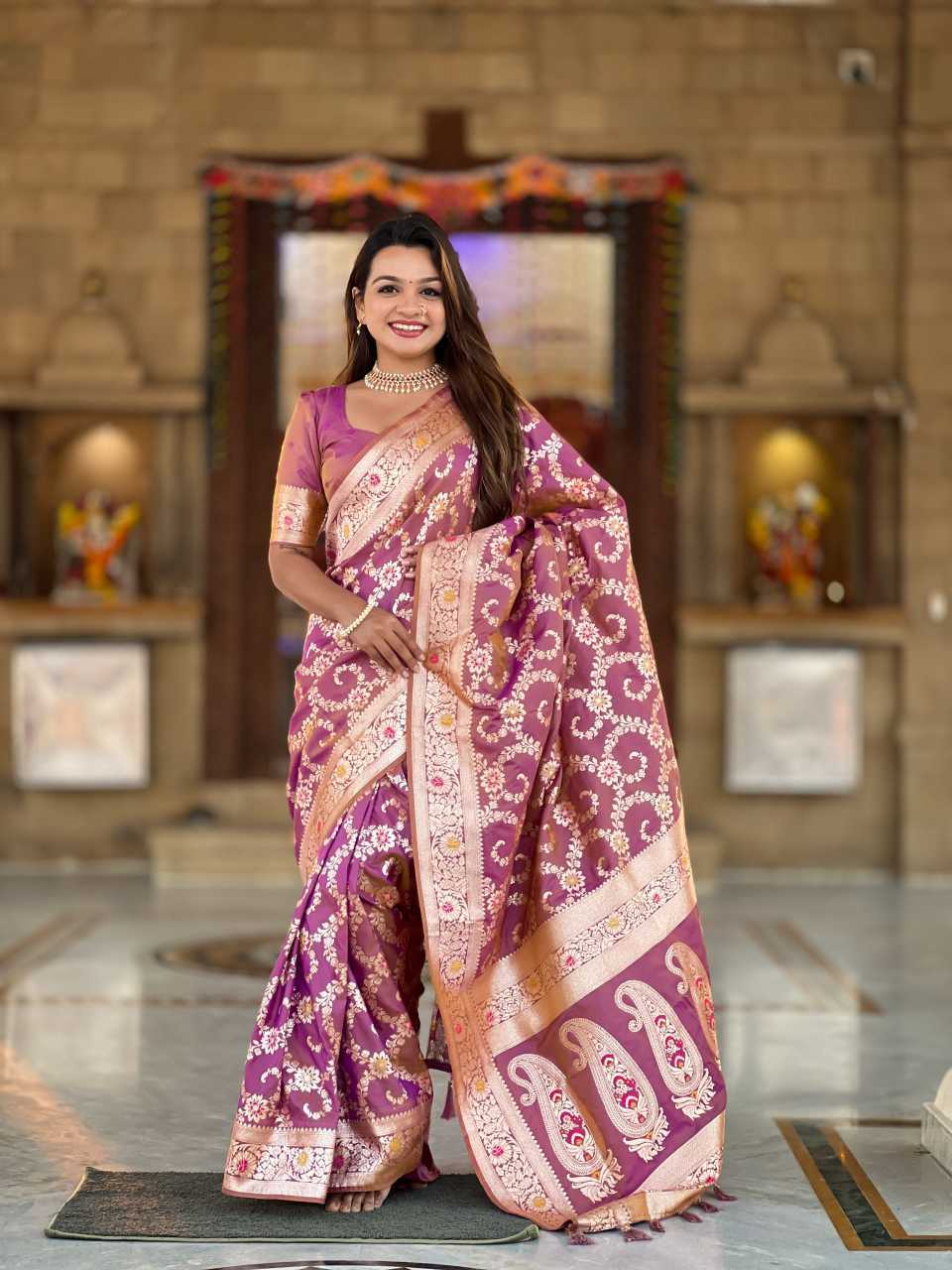 Premium Silk Designer Zari Border Silk Sarees