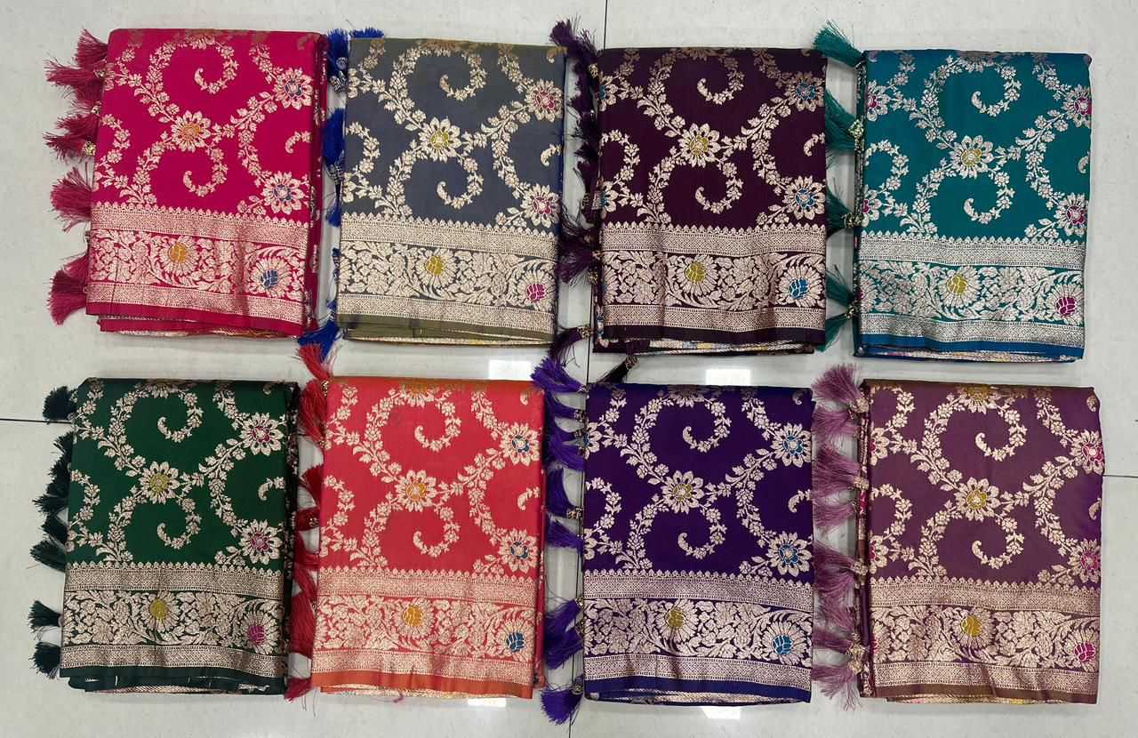 Premium Silk Designer Zari Border Silk Sarees