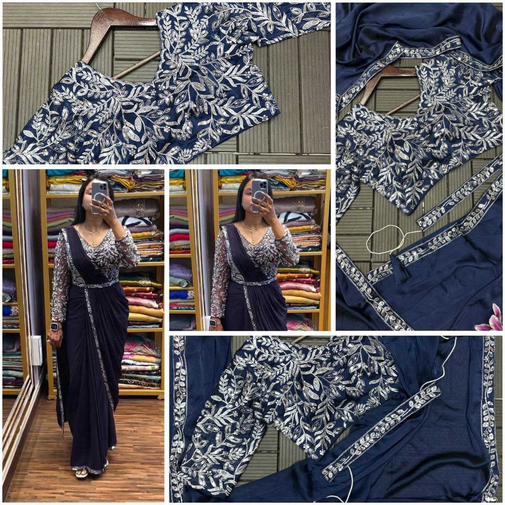 Rangoli Silk   Festive Collections  Ready To Wear  Party Wear Embroidered Saree