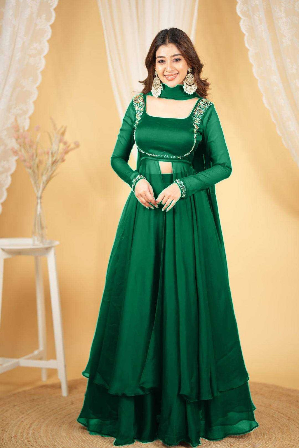 Rangoli Silk   Festive Collections Indo Western Party wear suits