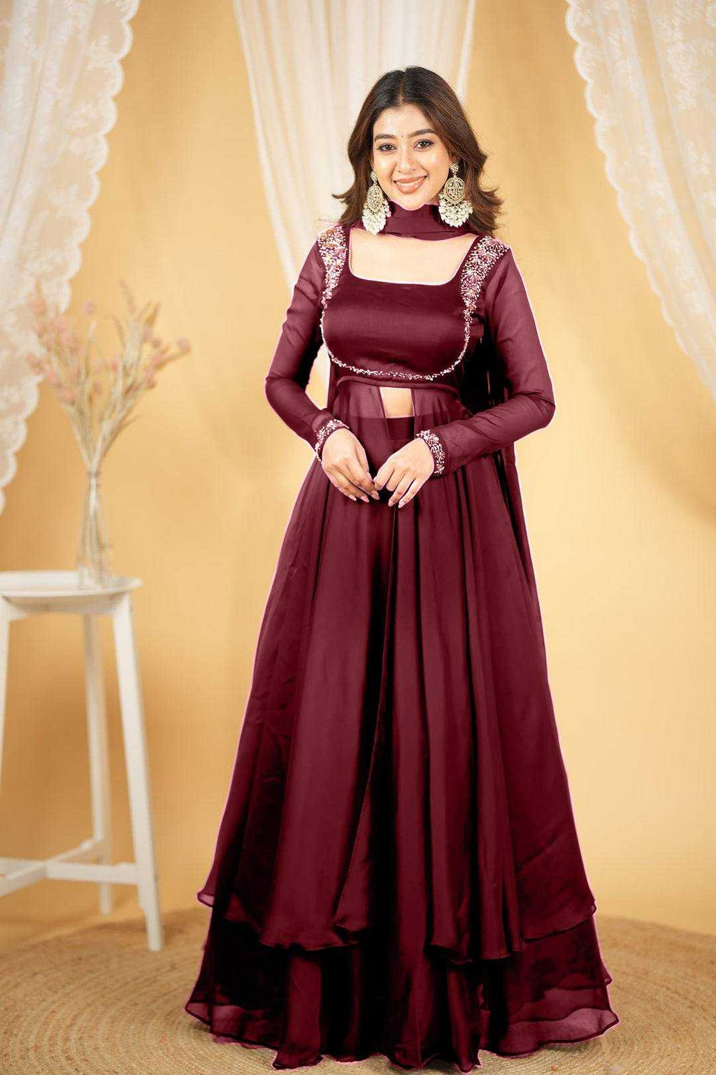 Rangoli Silk   Festive Collections Indo Western Party wear suits