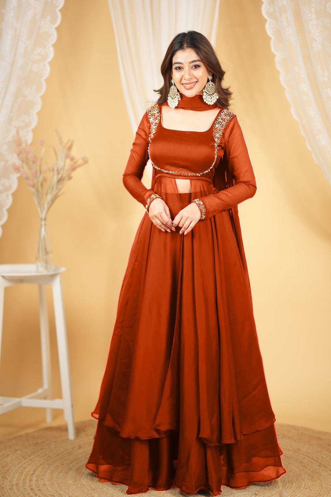 Rangoli Silk   Festive Collections Indo Western Party wear suits