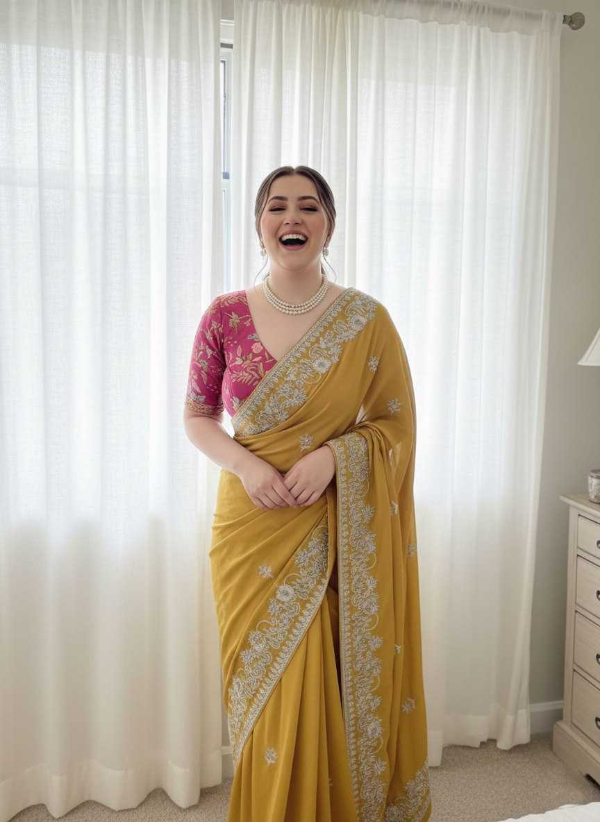 Rangoli Silk  Party Wear Printed  Embroidered Saree