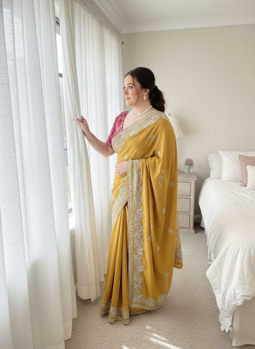 Rangoli Silk  Party Wear Printed  Embroidered Saree