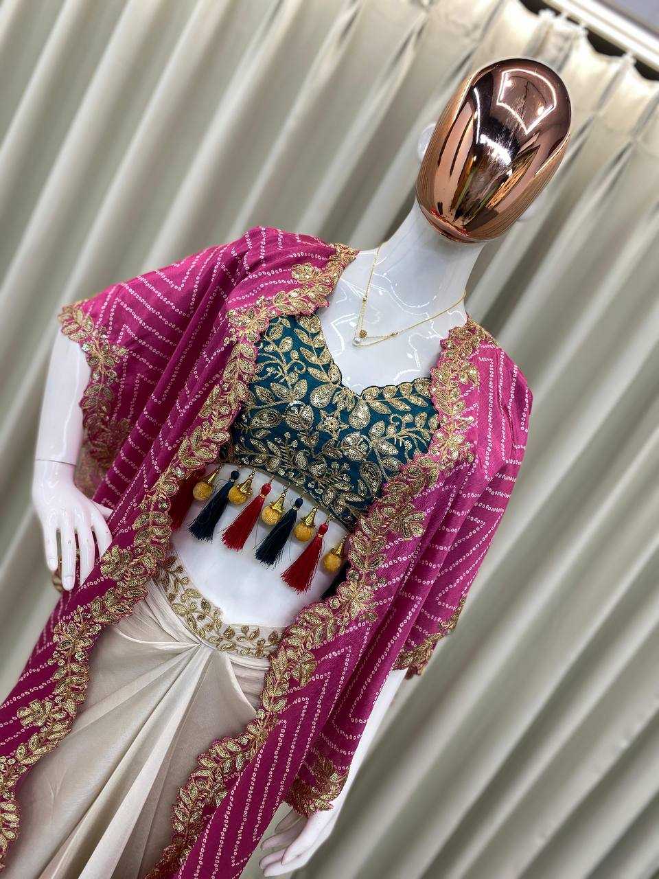 Silk  Embroidered Western Wears Festive Collections