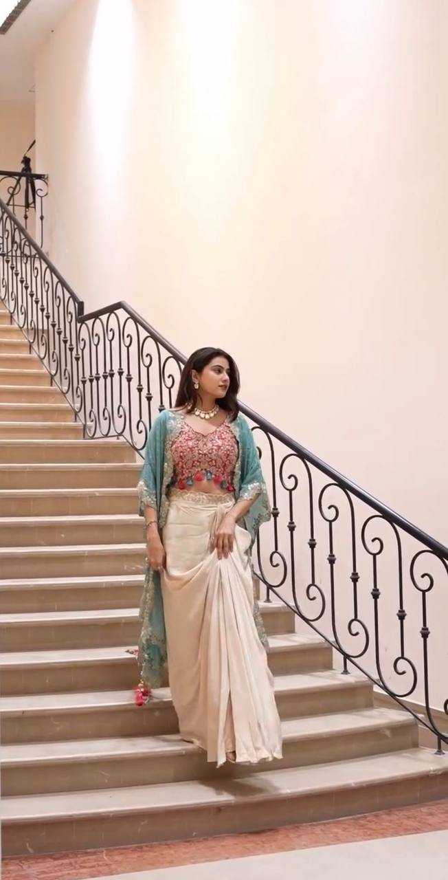 Silk  Embroidered Western Wears Festive Collections