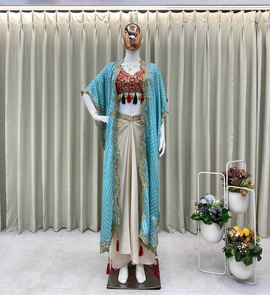 Silk  Embroidered Western Wears Festive Collections