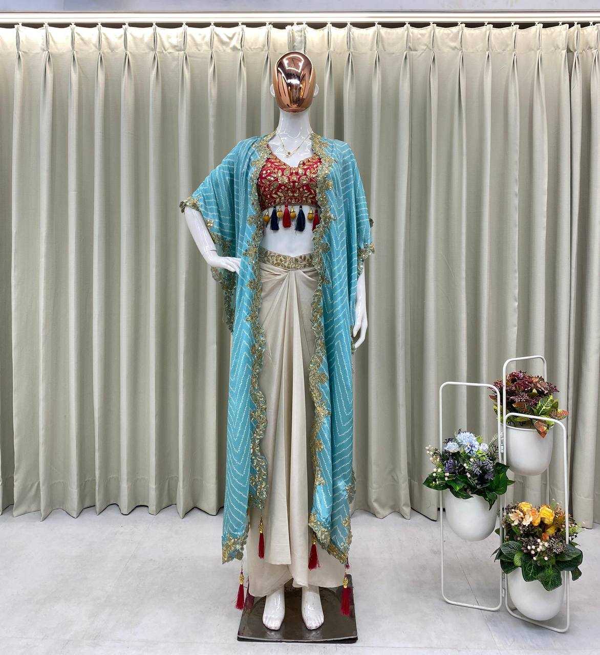 Silk  Embroidered Western Wears Festive Collections