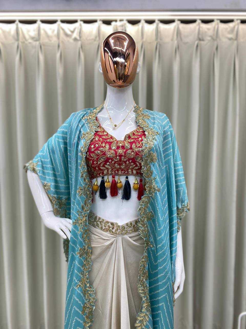 Silk  Embroidered Western Wears Festive Collections