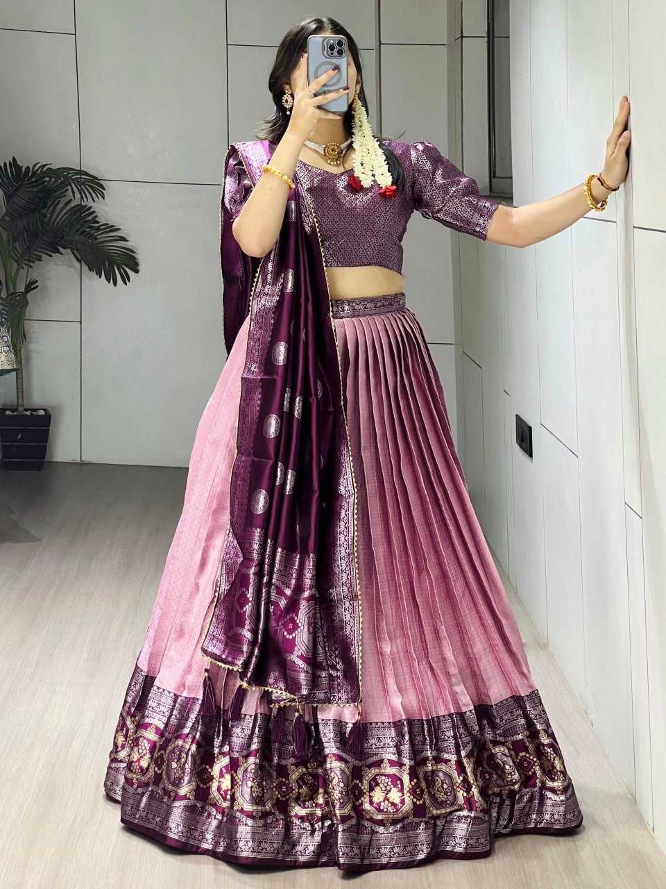Silk   Zari Work Lehenga