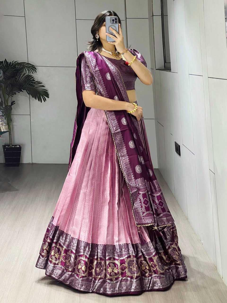 Silk   Zari Work Lehenga