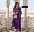 Rayon Slub Kurti Set with Embroidery Work & Chanderi Cotton Dupatta | 3-Piece Casual Festive Ethnic Wear for Women | Everyday & Occasion Wear | S to XXL