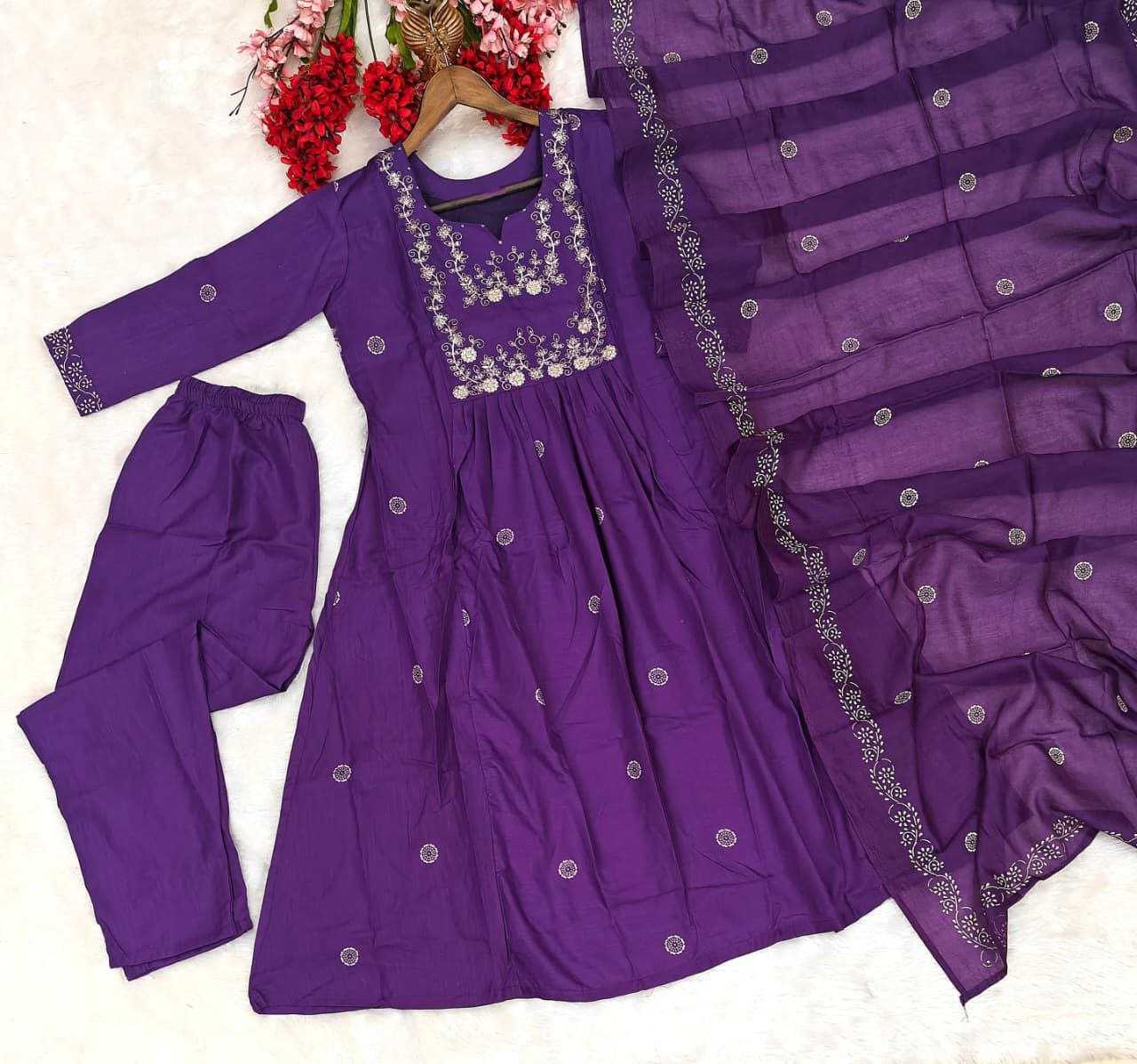 Rayon Slub Kurti Set with Embroidery Work & Chanderi Cotton Dupatta | 3-Piece Casual Festive Ethnic Wear for Women | Everyday & Occasion Wear | S to XXL
