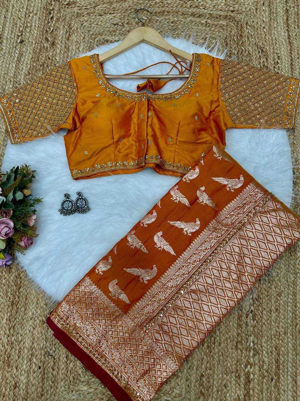Ananya Pandey Soft Silk  Bollywood Saree Collections