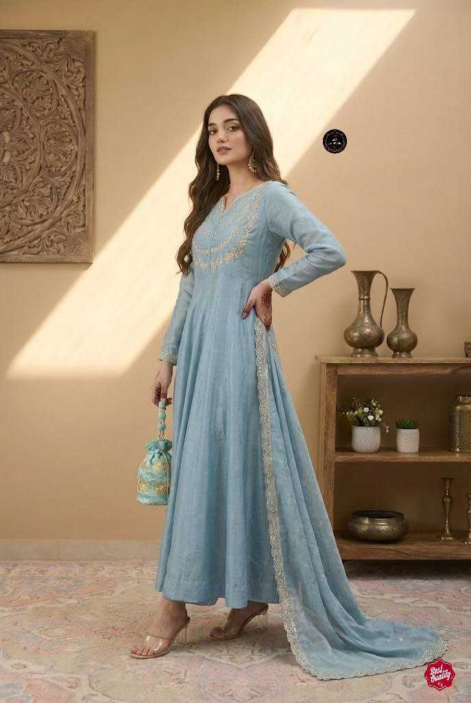 Vichitra Silk Kurti Set with Embroidery Work & Embroidered Dupatta | 3-Piece Palazzo Ethnic Wear for Women | Festive & Wedding Wear | S to XXL