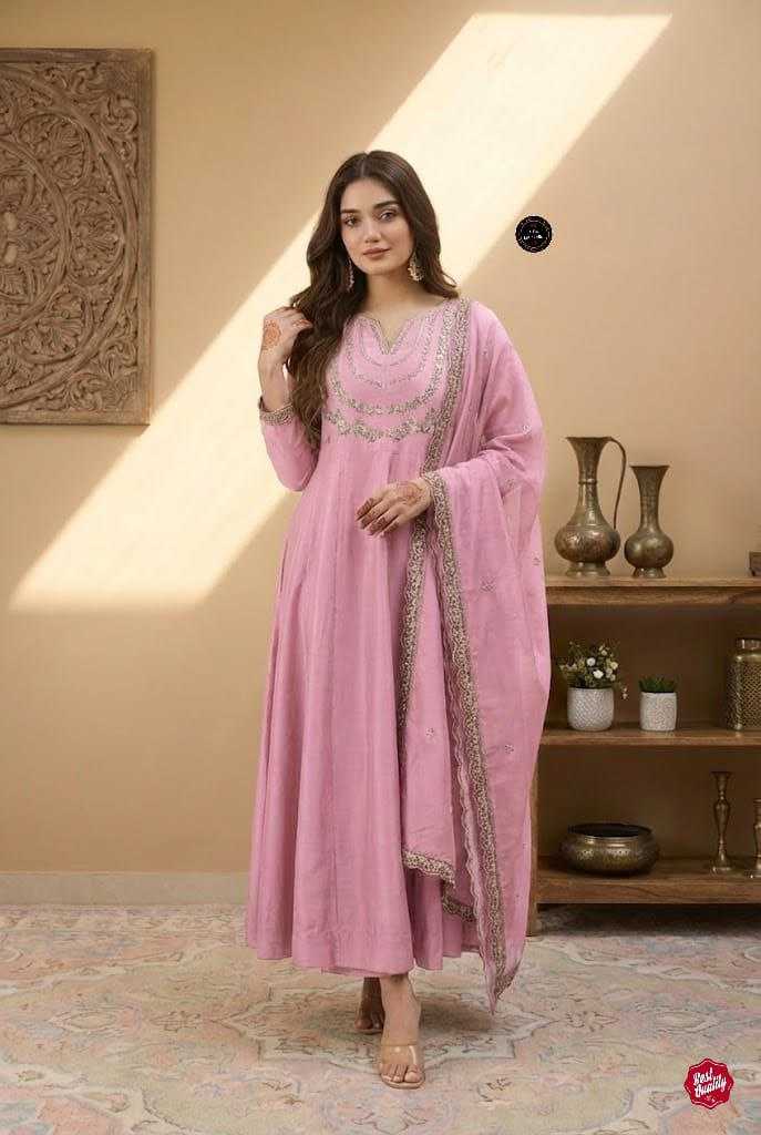 Vichitra Silk Kurti Set with Embroidery Work & Embroidered Dupatta | 3-Piece Palazzo Ethnic Wear for Women | Festive & Wedding Wear | S to XXL