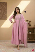 Vichitra Silk Kurti Set with Embroidery Work & Embroidered Dupatta | 3-Piece Palazzo Ethnic Wear for Women | Festive & Wedding Wear | S to XXL