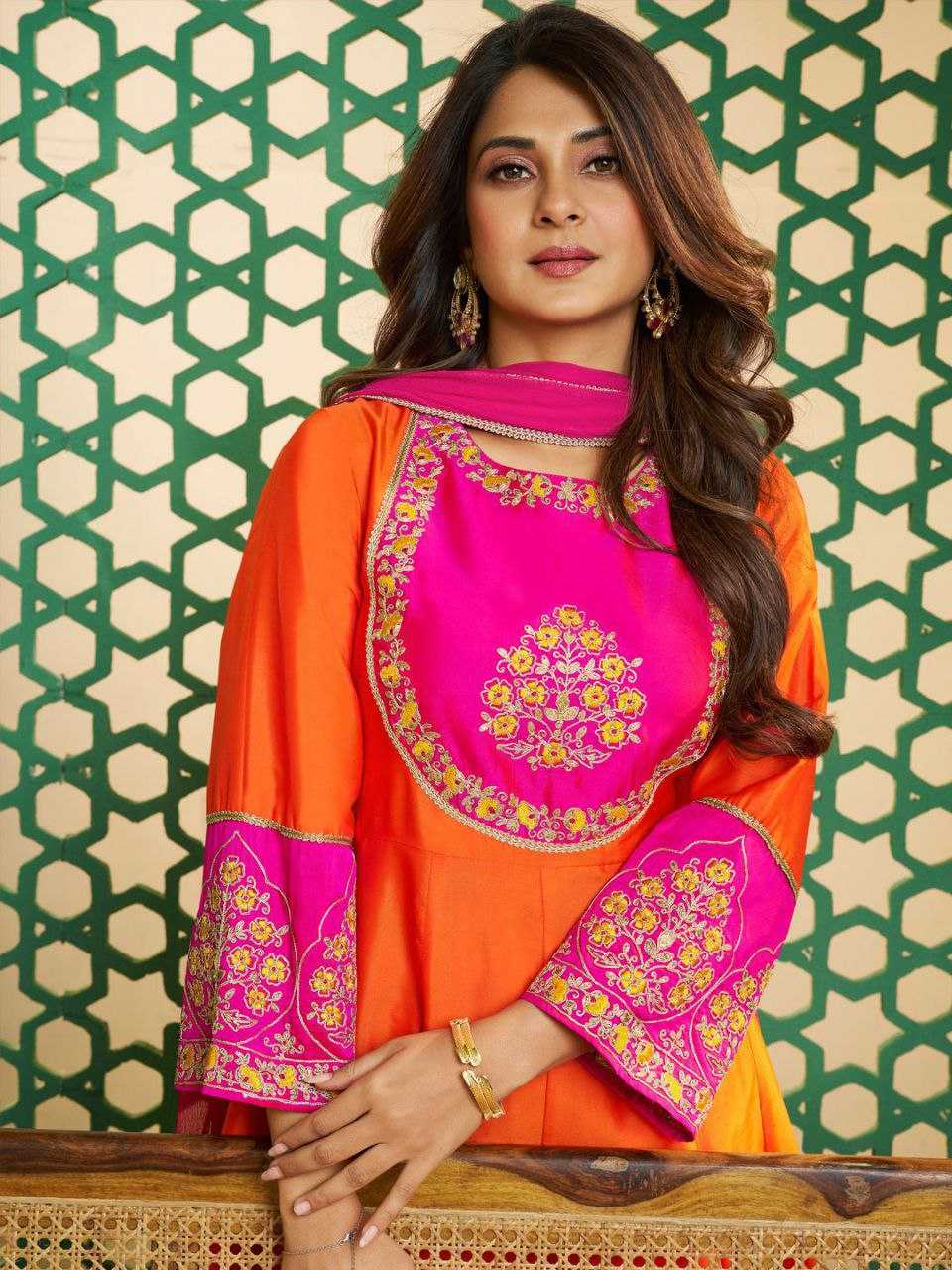 Pure Viscose Chanderi Cotton Silk Kurti Set with Sequence Embroidery & Chinon Dupatta | 3-Piece Ethnic Wear for Women | Festive & Party Wear | S to XXL